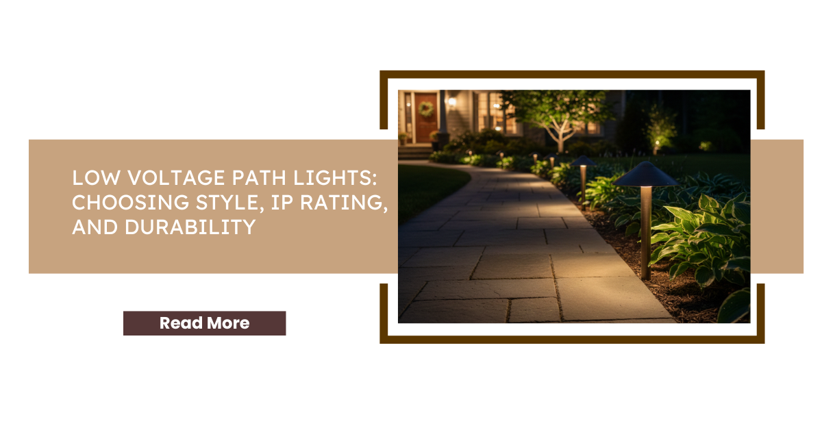 Low Voltage Path Lights: Choosing Style IP Rating and Durability