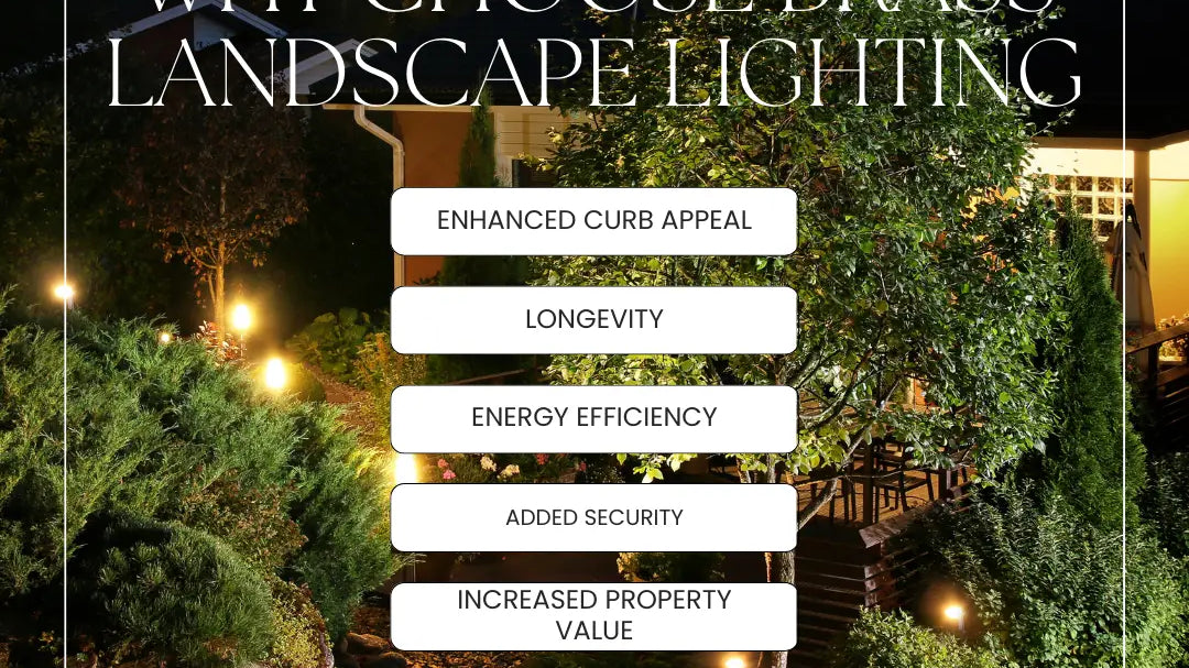brass landscape lighting