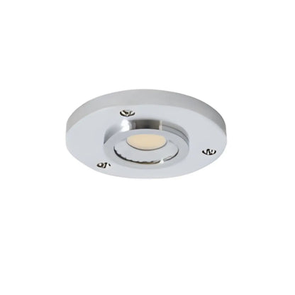 1- 12V LED Puck Light – 3.3W 3000K Plug-In with Aluminum Housing - Brush Nickel - Undercabinet Light