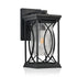 1-Pack Outdoor Light Lantern with Modern Crackled Glass for Exterior Purpose