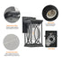 1-Pack Outdoor Light Lantern with Modern Crackled Glass for Exterior Purpose
