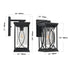 1-Pack Outdoor Light Lantern with Modern Crackled Glass for Exterior Purpose