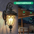 1-Pack Outdoor Wall Lantern with Vintage Design & Bubble Glass & Weatherproof - Wall Lights