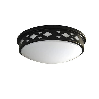 10’’ 15W LED Diamond Lattice Flush Mount | 3000K Correlated Color Temperature - Bronze / 15 Watt LED - Ceiling Light