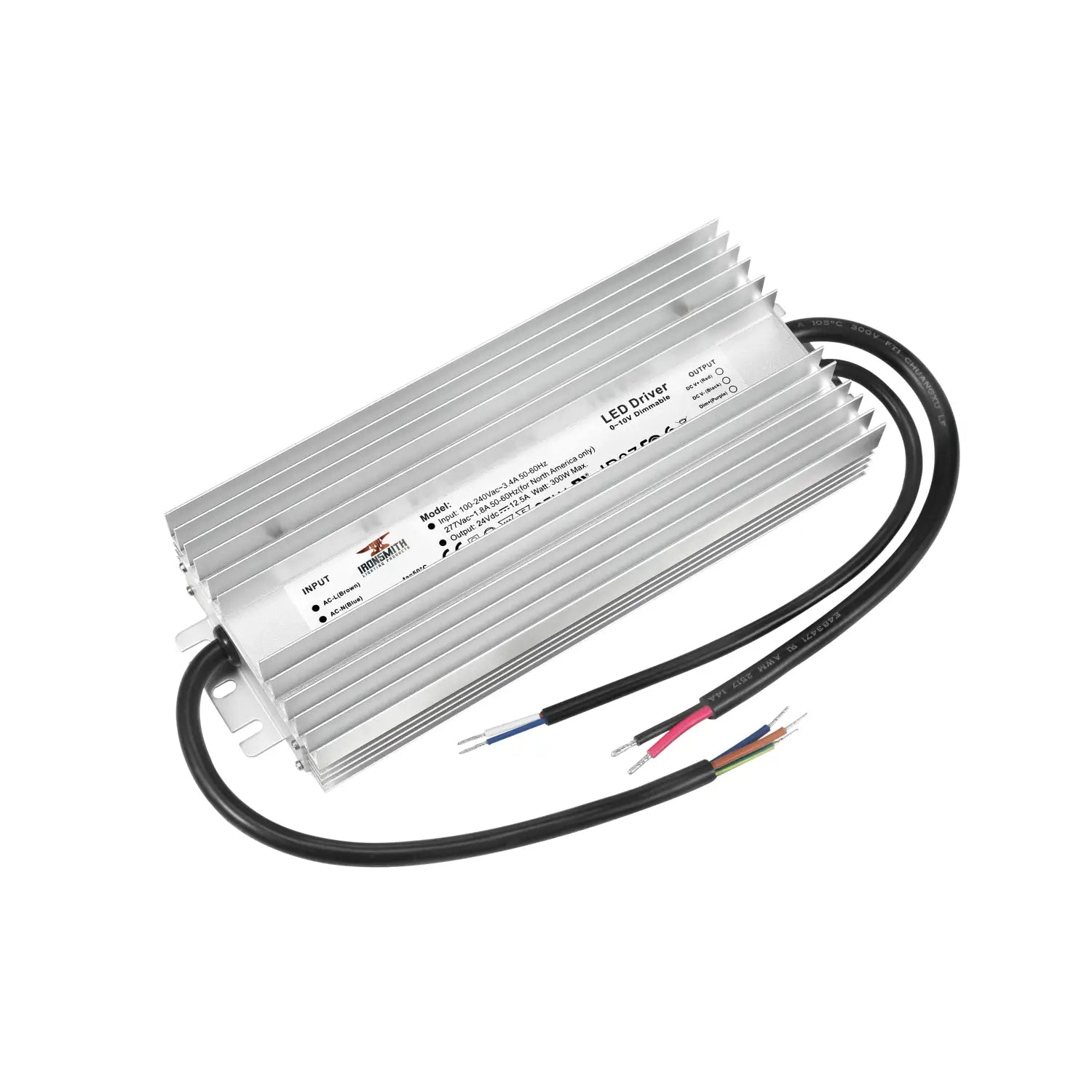 100-277V AC - 24V DC | 300W LED Driver Suppliers with Dimming - 100 Volts - 277 Volts / 24V / 300 Watt - LED Driver