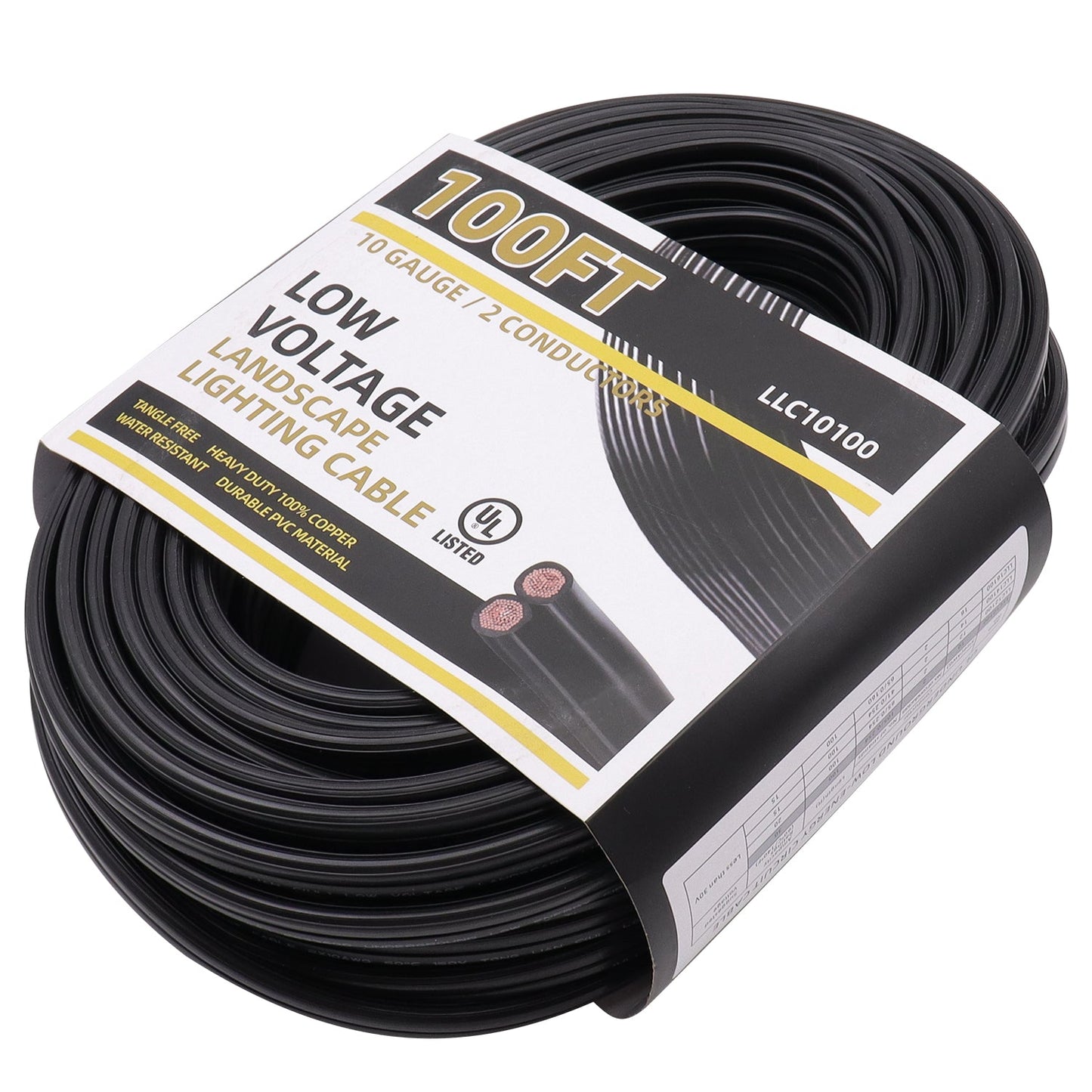 100ft ULECC 10AWG/2C Electric Wire Underground for Landscape Lighting - Accessory