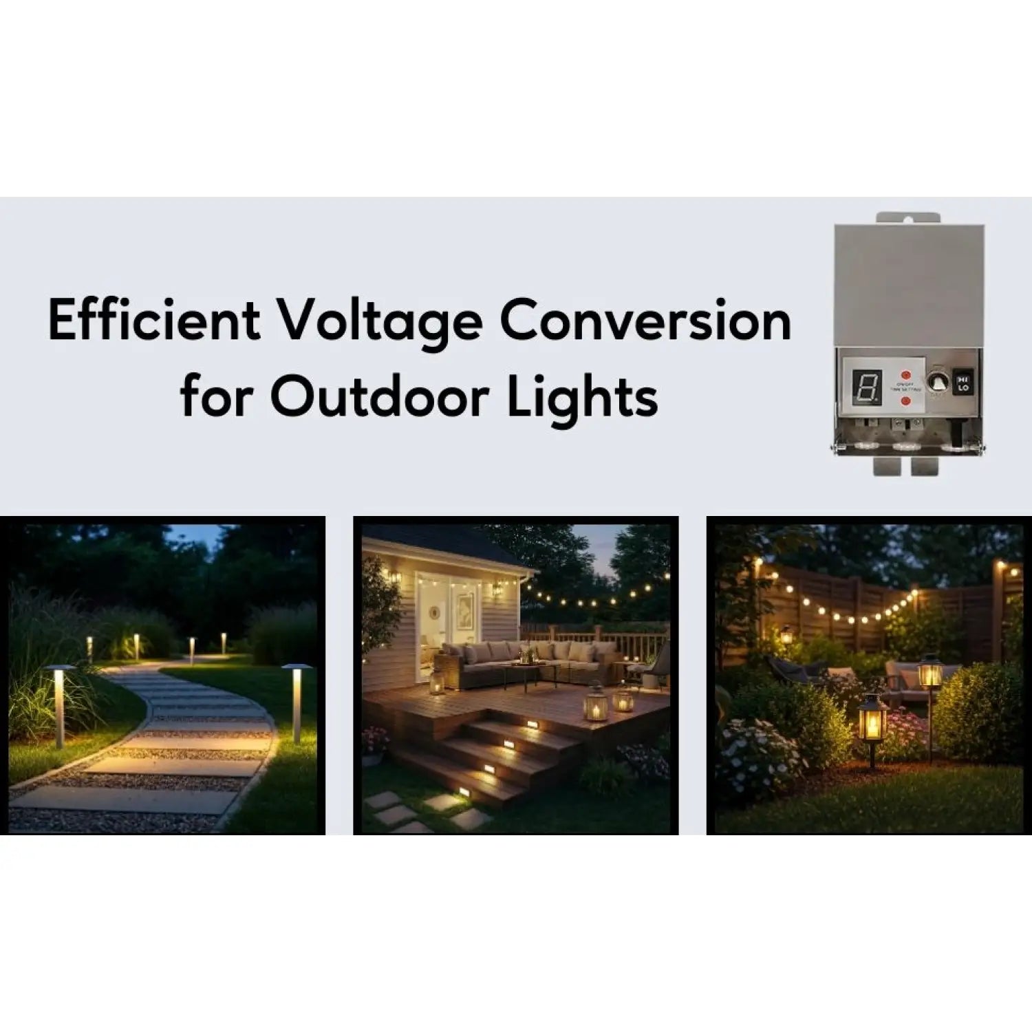 100W Multi-Tap Low Voltage Transformer | 12 - 15V - 120 Volt / 12 VOLT - 15 VOLT / 100 Watt - Landscape Transformers