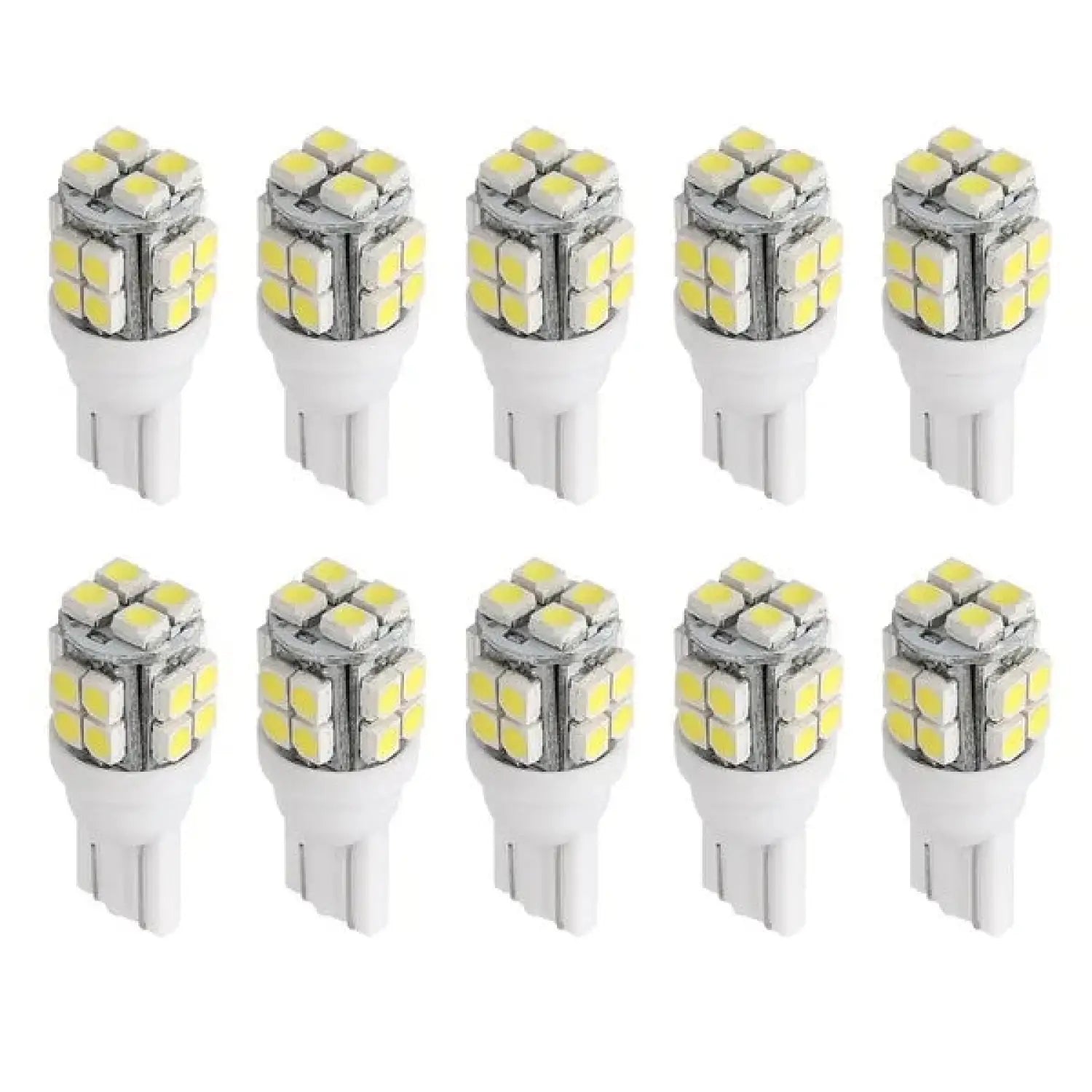 10Pcs High-Performance 12V White LED Light Bulbs for Cars - White - Automotive LED Bulb