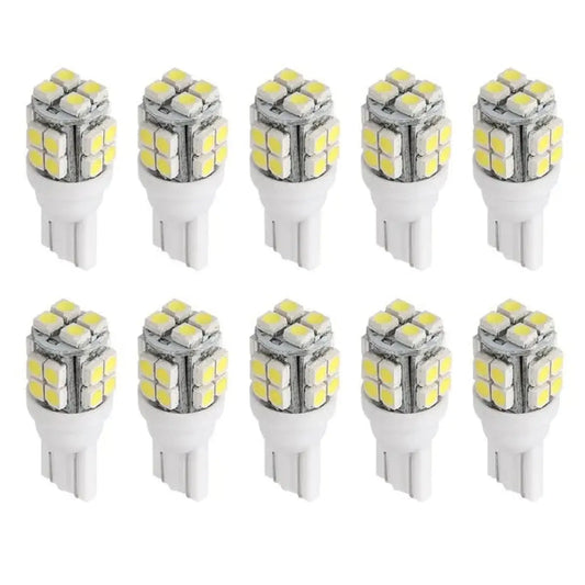 10Pcs High-Performance 12V White LED Light Bulbs for Cars - White - Automotive LED Bulb