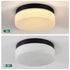12’’ Ceiling Light LED with Round Design for Bedroom Living Room & Dining - Black - Ceiling Light