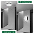 12’’ Ceiling Light LED with Round Design for Bedroom Living Room & Dining - Black - Ceiling Light