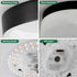 12’’ Ceiling Light LED with Round Design for Bedroom Living Room & Dining - Black - Ceiling Light
