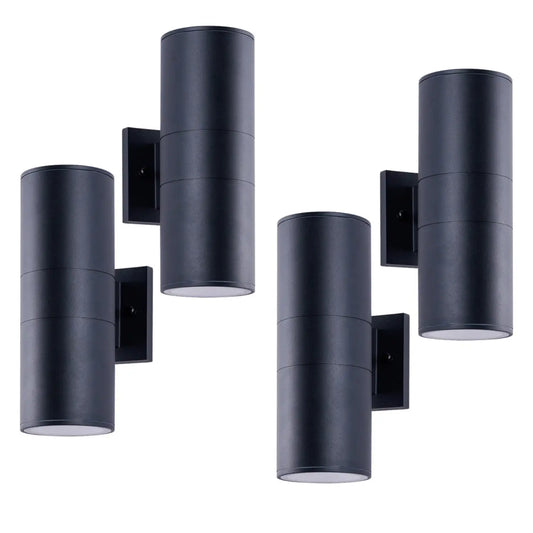 12in Outdoor Wall Lights 4Pack Cylinder Up Down Lights 60W 2700K Aluminum Exterior Wall Light Outdoor Light Fixture