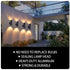 12in Outdoor Wall Lights 4Pack Cylinder Up Down Lights 60W 2700K Aluminum Exterior Wall Light Outdoor Light Fixture