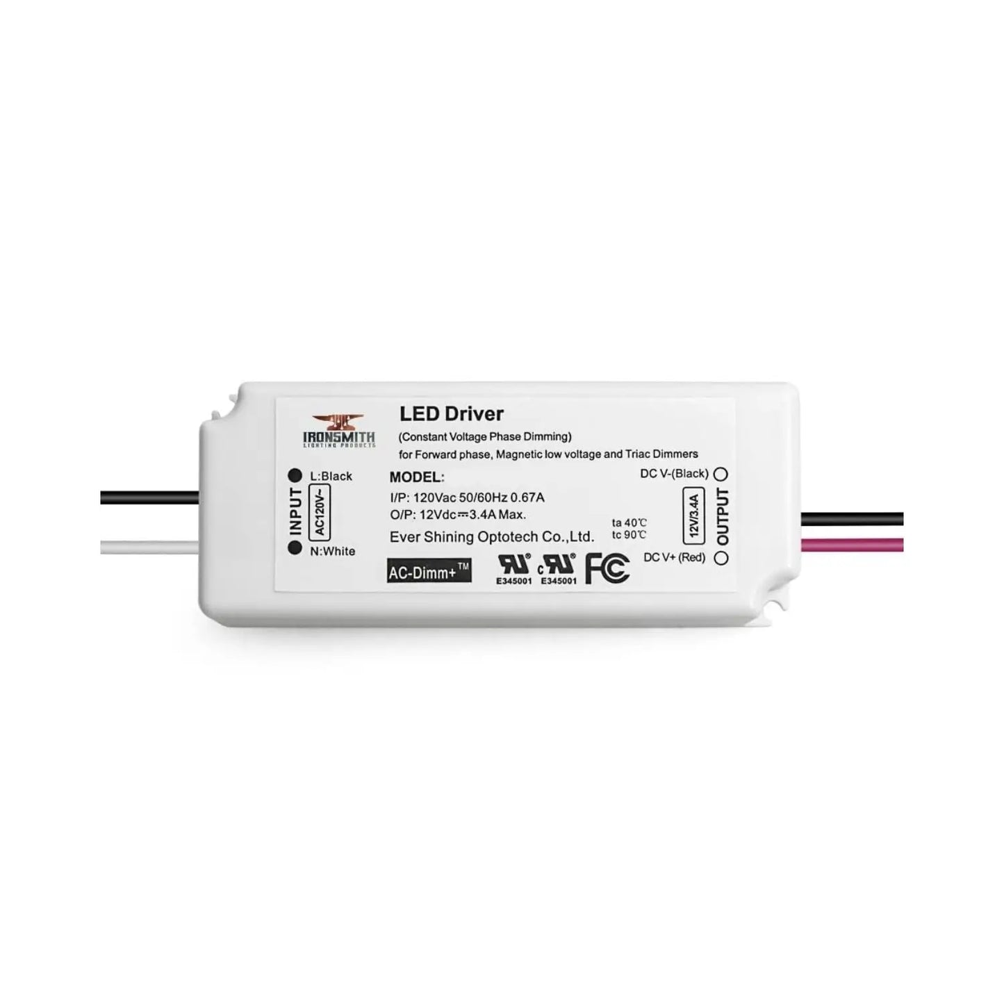 120 Volts AC - 27V to 42V DC | 21W Constant Current flicker free LED Driver with Triac Dimming - 120 Volts / 27V - 42V