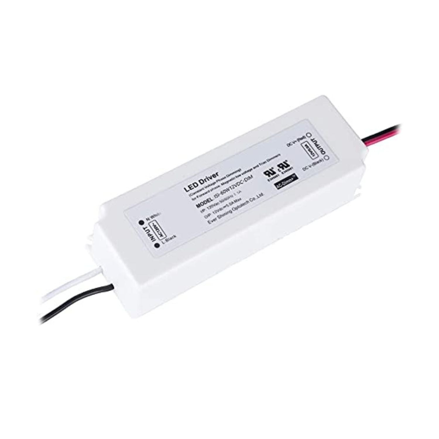 120 Volts -12V DC 60W | Constant Voltage LED Driver