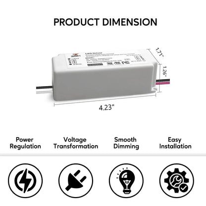 120V -24V 40W | LED Driver Supplier | Triac Dimming - 120 Volts / 24V / 40 Watt - LED Driver