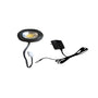 12V Puck Light with 3000K Warm White Plug Driver Quick Connector and 8’’ Cord - Black - Undercabinet Light