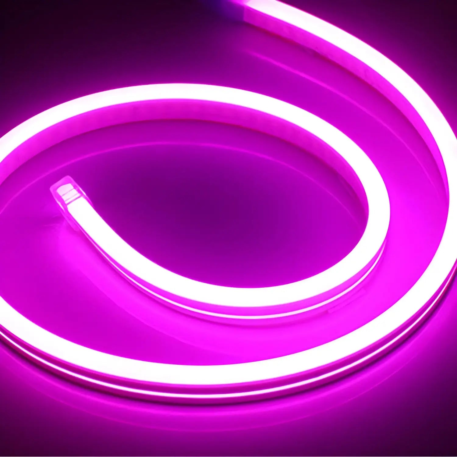 12V Silicone Low Voltage LED Strip Light – Flexible Neon Lighting - Pink / 1m - Strip and Rope Light