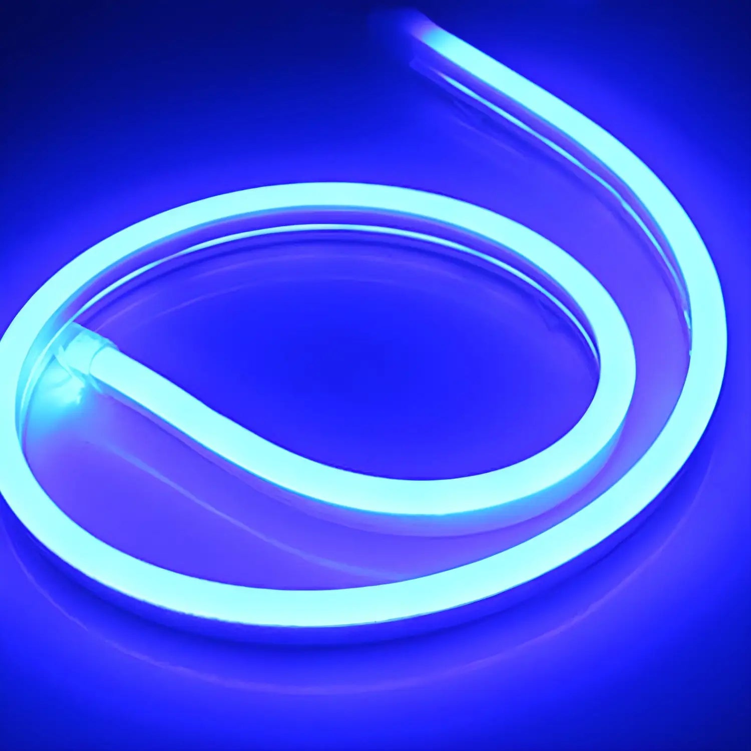 12V Silicone Low Voltage LED Strip Light – Flexible Neon Lighting - Blue / 1m - Strip and Rope Light