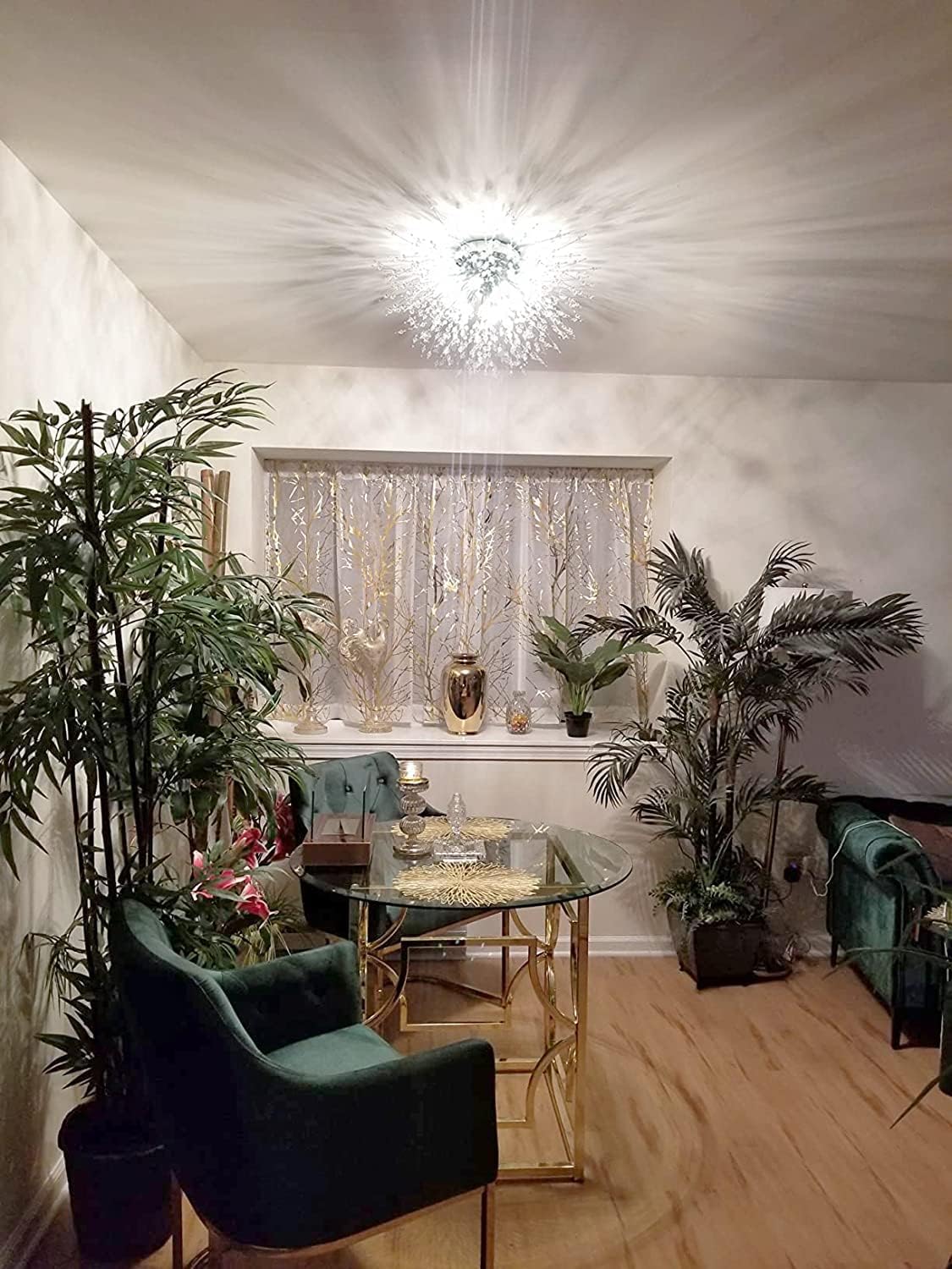 Satellite Fireworks Crystal Chandelier Modern Recessed Light