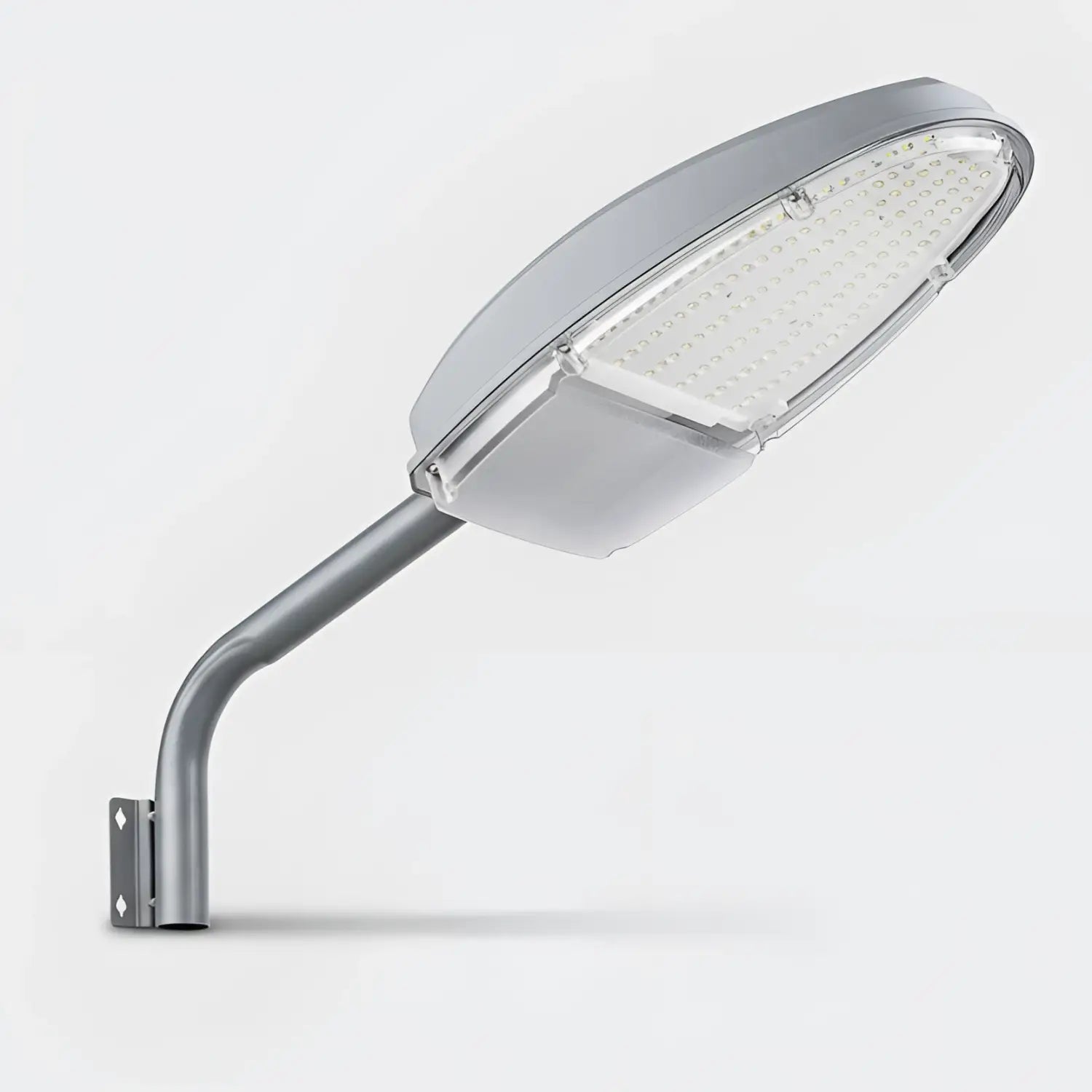 144-LED Dusk-to-Dawn Photocell Outdoor Street Lamp with IP65 Waterproof Design - Silver - Outdoor Wall Lights