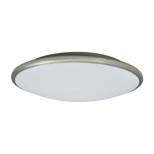 17’’ 35W LED Euro Style Saucer-Dimmable | 3000K Correlated Color Temperature - Brush Nickel / 35 Watt LED - Ceiling