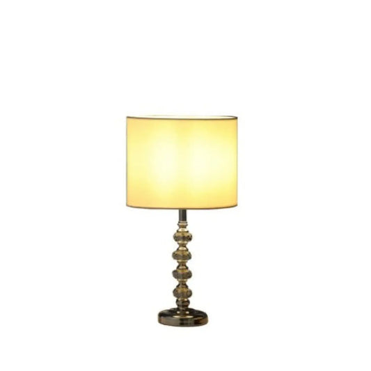 17.75 In Modern Kayli Crystal Cut Orb Chrome Metal Table Lamp - Clear - 12V Hanging Light