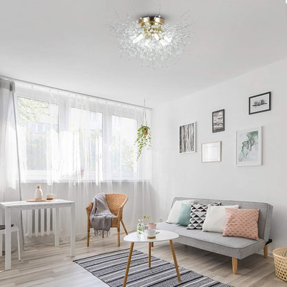 Satellite Fireworks Crystal Chandelier Modern Recessed Light