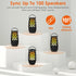 Outdoor Light with Speaker 4-in-1 Wireless Flame Effect Garden Lamp - Black - Solar Light