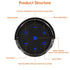 Outdoor Light with Speaker 4-in-1 Wireless Flame Effect Garden Lamp - Black - Solar Light