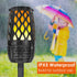 Outdoor Light with Speaker 4-in-1 Wireless Flame Effect Garden Lamp - Black - Solar Light
