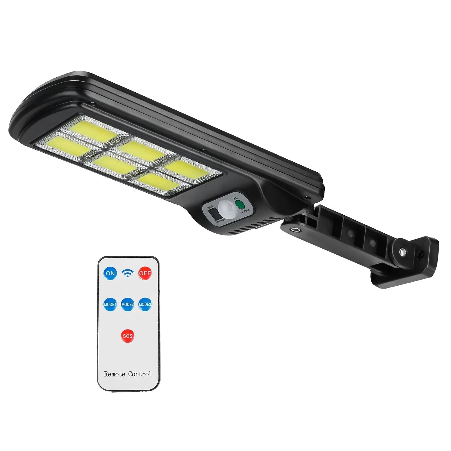 1Pc 450W 300W 200W Solar Powered Motion Sensor Wall Lights Outdoor IP65 Waterproof 3 Modes With Remote Control