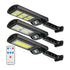 1Pc 450W 300W 200W Solar Powered Motion Sensor Wall Lights Outdoor IP65 Waterproof 3 Modes With Remote Control