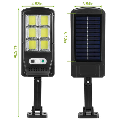1Pc 450W 300W 200W Solar Powered Motion Sensor Wall Lights Outdoor IP65 Waterproof 3 Modes With Remote Control