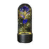 2 In 1 Rose Flowers in Creative LED Glass Lamp with Bluetooth for Home Decor - Black Base Purple Flower - portable