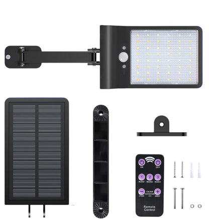 2-Pack Outdoor Solar Flood Lights – Wireless 48 LED Motion Sensor Lamp - Black - Solar Light