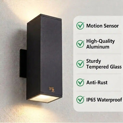 2 pack Outdoor Wall Light with Sensor Modern Dusk to Dawn Sconce