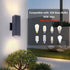 2-Pack Wall Sconce Modern Fixture with Waterproof of Indoor & Outdoor