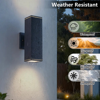 2-Pack Wall Sconce Modern Fixture with Waterproof of Indoor & Outdoor
