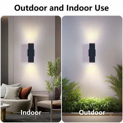 2-Pack Wall Sconce Modern Fixture with Waterproof of Indoor & Outdoor