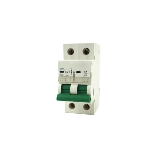 2 Pole High-Breaking Miniature Circuit Breaker - 2 Pole / 20A - Circuit Breaker