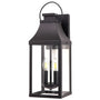 20’’ Modern Outdoor Wall Lantern Black: 2-Light Exterior Wall Sconce - Black - Outdoor Wall Lights
