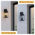 20’’ Modern Outdoor Wall Lantern Black: 2-Light Exterior Wall Sconce - Black - Outdoor Wall Lights
