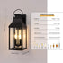 20’’ Modern Outdoor Wall Lantern Black: 2-Light Exterior Wall Sconce - Black - Outdoor Wall Lights