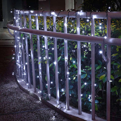 200 LED Solar Outdoor String Lights – 22M 8 Modes IP44 Waterproof - White - Decorative Lights