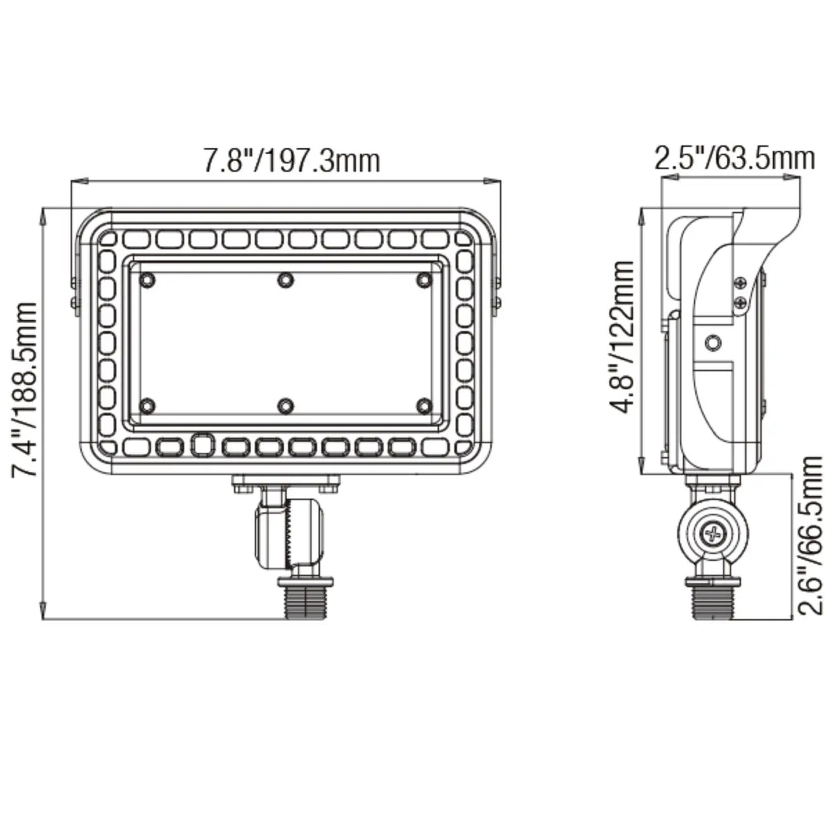 20W Flood Lights for Outside with Waterproof - Garden & Pathway Illumination - Aluminum 20W 4000K 12V - Spot Light