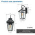 21 inch Height Wall Light Sconce for Outdoor Patio Porch & Garden - Wall Lights