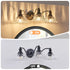 24 Inch Elegant Black Metal 3 Wall Sconces for Bedroom Bathroom & Hallway - Black - 12V Hanging Light