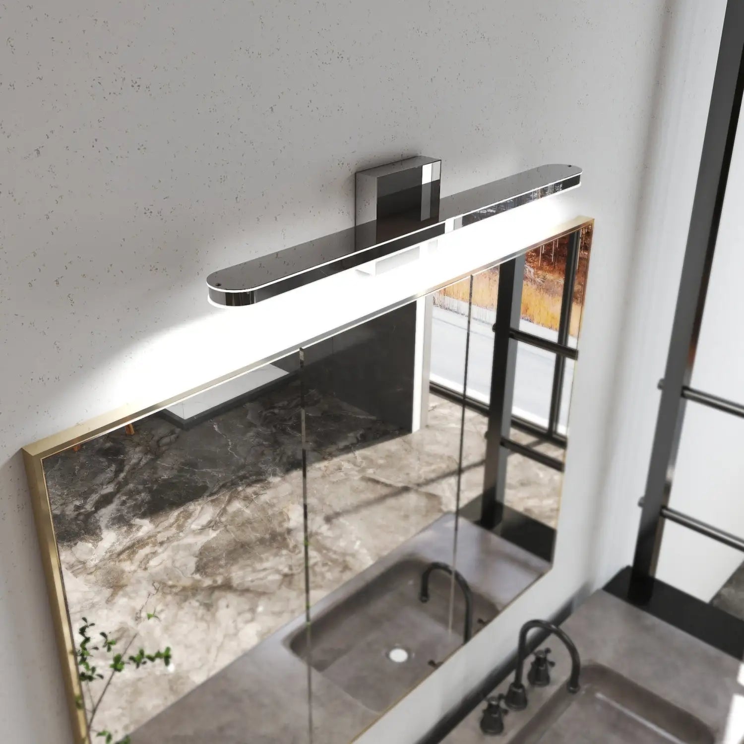 24-Inch Modern LED Vanity Lights Chrome for Wall Lighting - 24inch 12W - Wall Lights